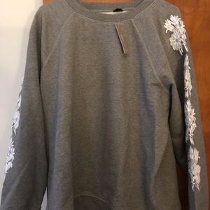 JCrew Embroidered Crew Neck Sweatshirt ♥️